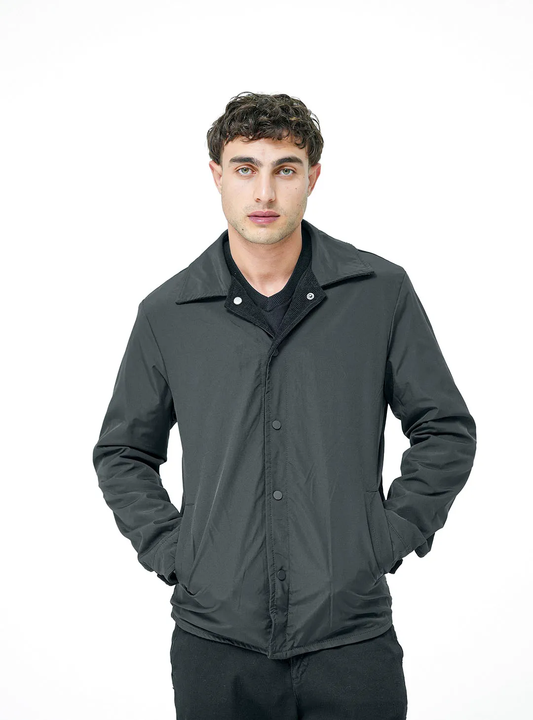 Blouson col chemise d.face